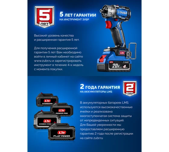 Зарядное устройство для LMS ЗУБР АКБ, Профессионал Turbo Charge 20 В, 2 порта, 2x9 А, TC-20-2 Код товара: 39927261