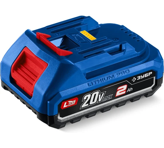 Аккумулятор ЗУБР LMS, Power PRO, 20 В, 2.0 А·ч, Профессионал BP-P-20-2 Код товара: 39863973