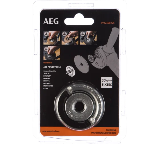 Гайка FIXTEC для УШМ (115-150 мм; М14) AEG 4932358225 Код товара: 13503052