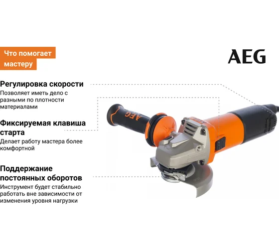 Углошлифовальная машина Hanskonner HAG13125TE Код товара: 18317389